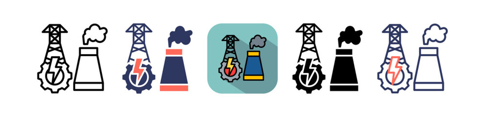 Energy Production multiple icon