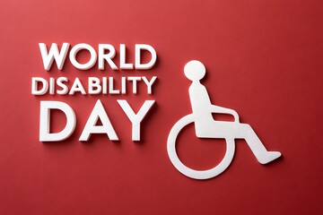 World Disability Day Awareness: Wheelchair Icon Symbolizing Accessibility, Inclusion, and Support

