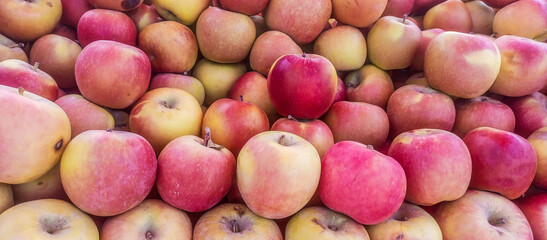 red and green apples