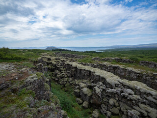mossy rock formations in Iceland