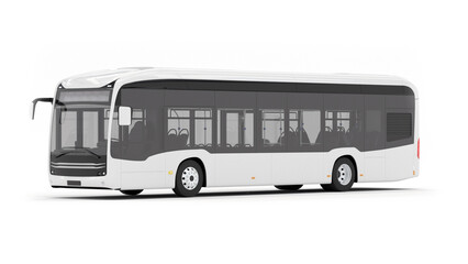 Realistic 3D rendering Modern Intercity, tour, Bus Visuals. Transportation and Travel Concept.