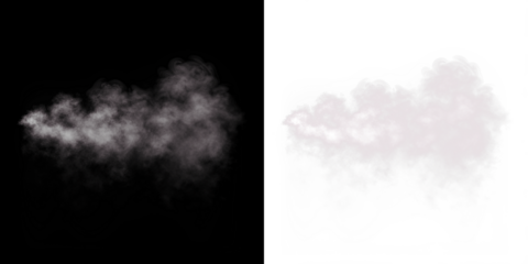 Smoke overlay illustration with soft textures on contrasting black and white backgrounds, perfect for creative design projects and visual storytelling applications