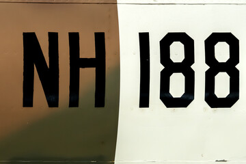 Design and pattern isolated from an aircraft fuselage