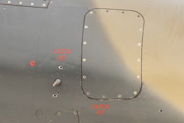 Design and pattern isolated from an aircraft fuselage