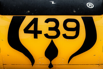 Design and pattern isolated from an aircraft fuselage