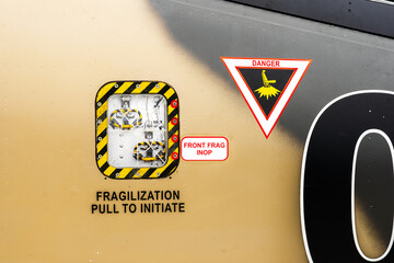 Design and pattern isolated from an aircraft fuselage