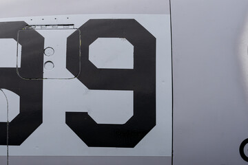 Design and pattern isolated from an aircraft fuselage