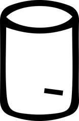 vector illustration of a black pencil