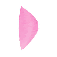 A vector illustration shows a single, abstract pink watercolor petal. It can be used for environmental conservation infographics or other creative projects.
