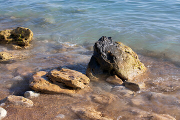 Kefalonia- Greece - August 15, 2025: Avithos beach Kefalonia,  Greece.
