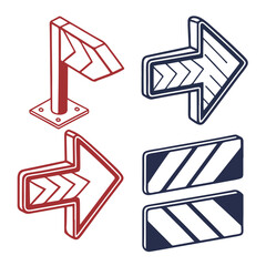 Flat style play, pause stop button icons in modern circular vector design for multimedia and user interface projects