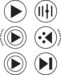 Set of multicolored arrow icons in modern vector style representing direction, progress, and navigation for creative use