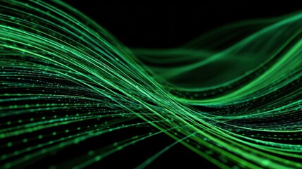 green flow of lines with dark green backgrounds
