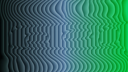 Wavy Gradient Transitioning from Blue to Green Abstract Shapes background