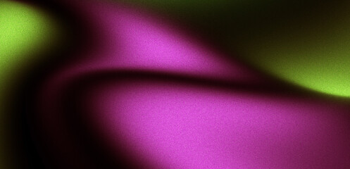 Black green pink grainy glowing gradient background with dark smooth texture and soft light, abstract poster banner