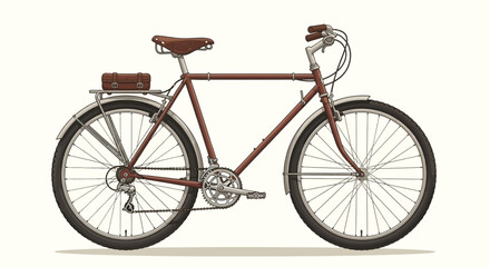 bicycle isolated on white