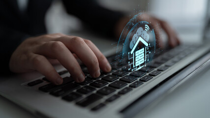 Cloud computing, cloud strategy, and cloud technology transforming digital infrastructure with...