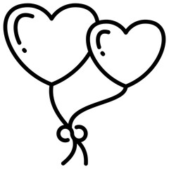 Heart Balloon Icon