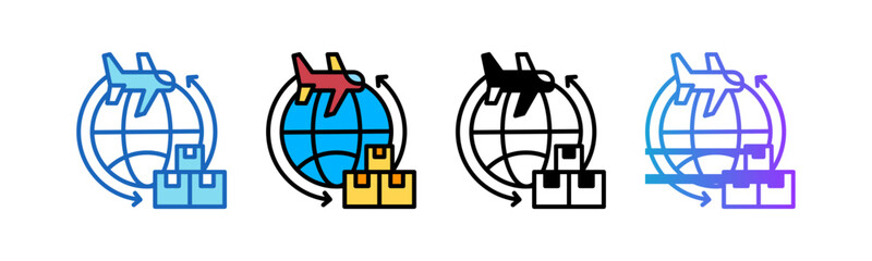 Global Logistics multistyle icon