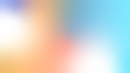 Soft pastel multicolor abstract background. Blue, orange, yellow, and white gradient ombre blend with smooth blur and light glow. Gentle transition tones, dreamy airy texture, minimalist aesthetic bac