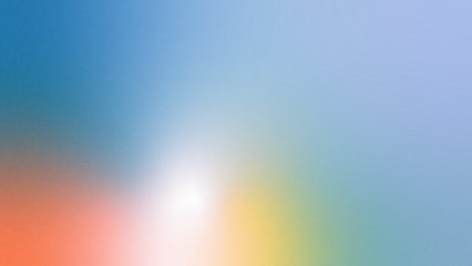 Soft pastel multicolor abstract background. Blue, orange, yellow, and white gradient ombre blend with smooth blur and light glow. Gentle transition tones, dreamy airy texture, minimalist aesthetic bac