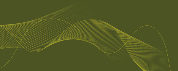 Black abstract backround with yellow curve line for backdrop or presentation