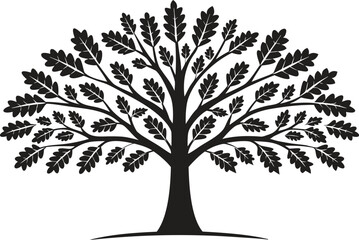 Obraz premium Trees and Forests Illustration Collection. Forest Landscape and Tree Artwork. Natural Trees and Woodland Design. Scenic Forest and Tree Illustration. Woodland and Tree Pattern Set. Minimal Trees