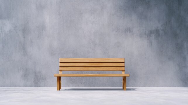 A minimalist wooden armchair set against a delicate gray gradient background showcasing exquisite craftsmanship and modern design aesthetics