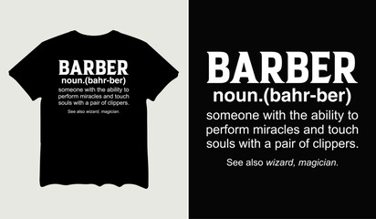 Barber definition t-shirt design for t-shirt quotes or poster svg printable cut file
