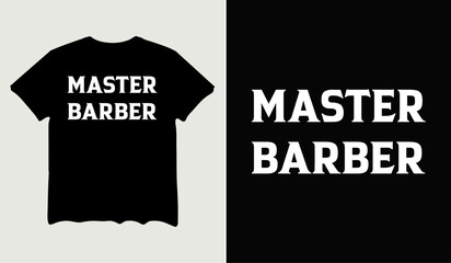Master barber t-shirt design for t-shirt quotes or poster svg printable cut file