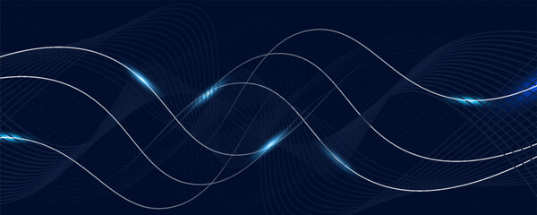 Abstract color wave lines elegant vector illustration background vector