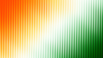 Abstract vertical stripes in saffron orange white and green representing the indian flag colors
