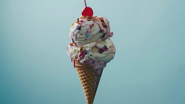 sundae ice cream promotion clip 