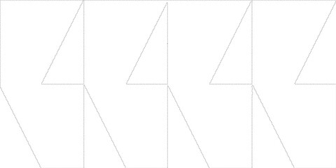dot line drawing of capri island map.