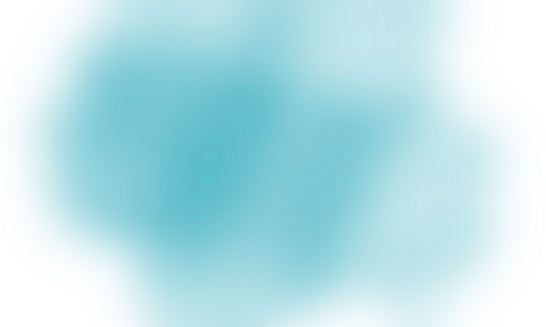 Abstract teal blue light streaks isolated on transparent background