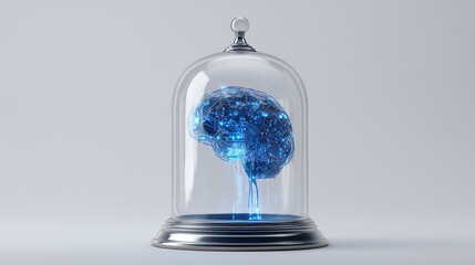 Hologram Brain in Glass Jar for AI Safety and Research