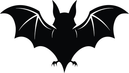 Fototapeta premium Bat Silhouette Vector Icon