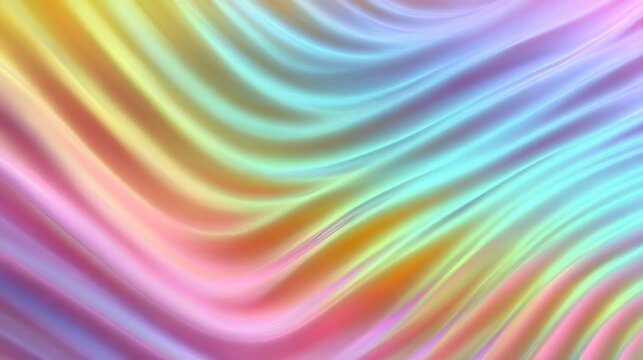 Colorful Wavy Lines with Gradient Hues