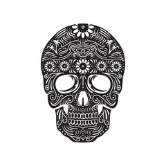 sugar skull vector