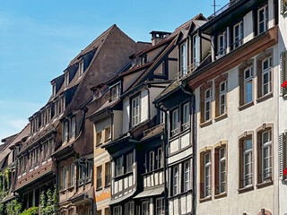 old houses in the old town of Strasbourg, France 