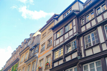 Architecture of  Old Town Strasbourg in Perspective 