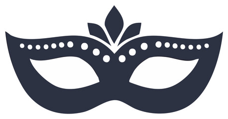 Elegant eye mask design with floral decoration for masquerade party or holiday event, mysterious face cover, masquerade masks, carnival celebration