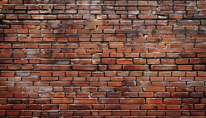 old brick wall texture the wall made of old red bricks darkened by old age ancient vintage background brick wall