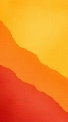 Abstract torn paper layers in warm yellow, orange, and red colors create vibrant background