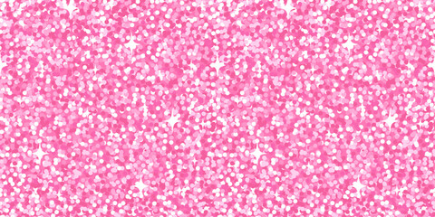 Obraz premium Pink glitter texture with shimmering sparkles creating a bright and festive background. Perfect for luxury designs, party invitations, holiday cards, packaging, and elegant decorative projects.