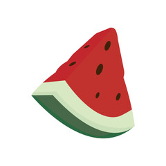 vector slice of watermelon
