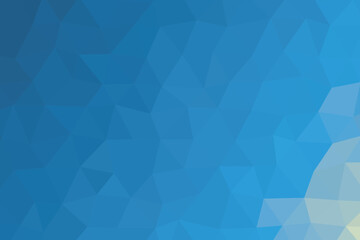 Blue polygon abstract background with smooth gradient tones, perfect for digital design, web templates, and presentations. Modern low poly pattern adds depth and texture. Ideal for business and creati