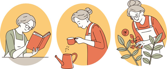 Cartoon vector illustration artwork sign of a woman doing yoga exercise