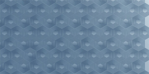 Digital futuristic technology concept with hexagons. Digital hexagonal blue abstract background. Geometric stripe line art design for poster, brochure, cover, banner, website, header.