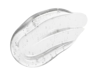 Clear Gel Swatch With Bubbles Isolated On Transparent Background